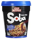 Nissin Cup Noodles Soba Cup – Yakitori Chicken, 8er Pack, Wok Style Instant-Nudeln japanischer...